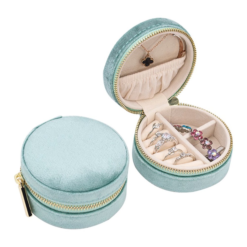 NWT Round Jewellery Box // Light Green